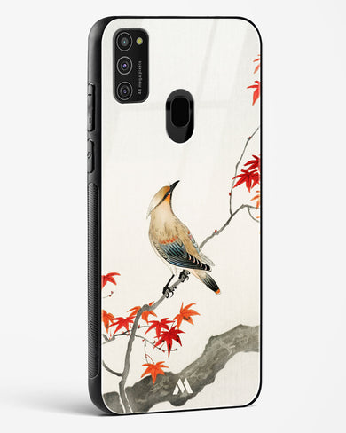 Japanese Plague bird On Maple [Ohara Koson] Glass Case Phone Cover (Samsung)