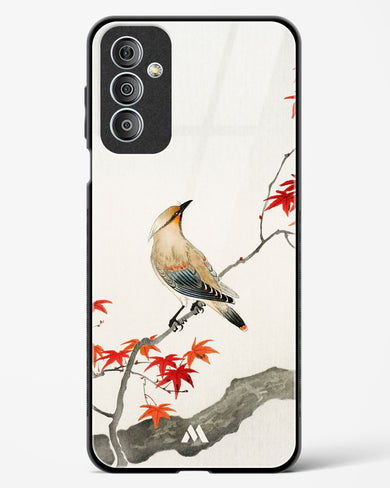 Japanese Plague bird On Maple [Ohara Koson] Glass Case Phone Cover-(Samsung)