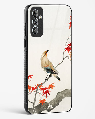 Japanese Plague bird On Maple [Ohara Koson] Glass Case Phone Cover-(Samsung)