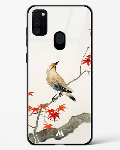 Japanese Plague bird On Maple [Ohara Koson] Glass Case Phone Cover (Samsung)