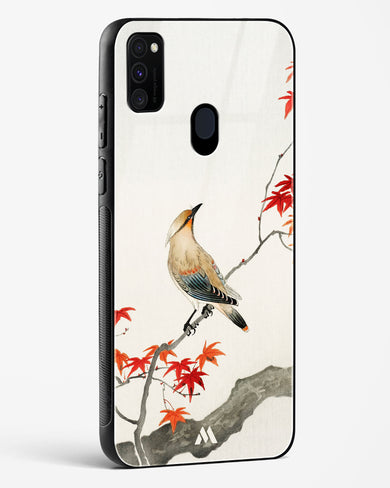 Japanese Plague bird On Maple [Ohara Koson] Glass Case Phone Cover (Samsung)