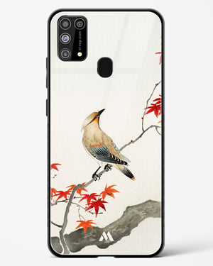 Japanese Plague bird On Maple [Ohara Koson] Glass Case Phone Cover-(Samsung)