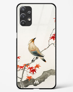 Japanese Plague bird On Maple [Ohara Koson] Glass Case Phone Cover (Samsung)