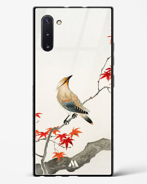 Japanese Plague bird On Maple [Ohara Koson] Glass Case Phone Cover (Samsung)