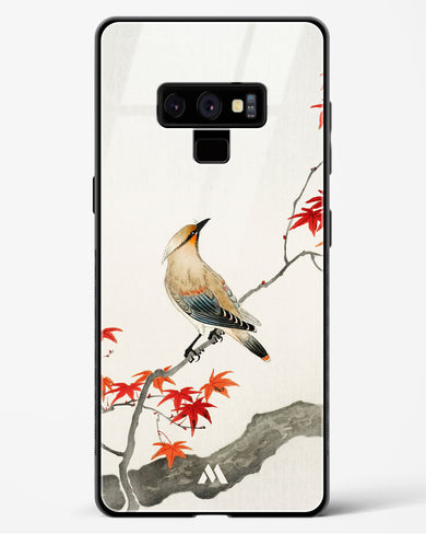 Japanese Plague bird On Maple [Ohara Koson] Glass Case Phone Cover (Samsung)