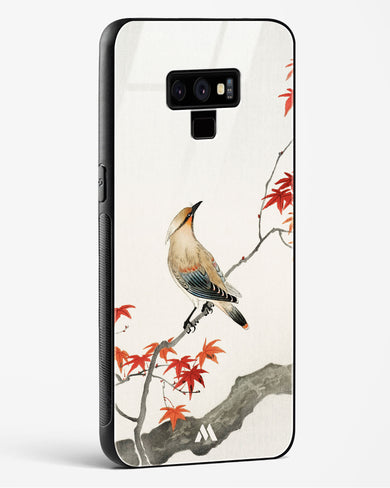 Japanese Plague bird On Maple [Ohara Koson] Glass Case Phone Cover (Samsung)