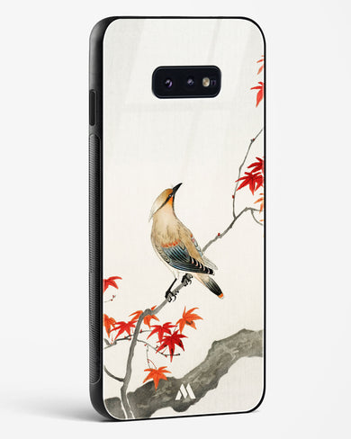 Japanese Plague bird On Maple [Ohara Koson] Glass Case Phone Cover (Samsung)