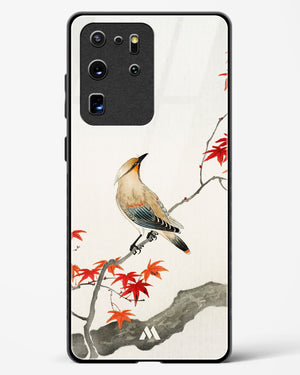 Japanese Plague bird On Maple [Ohara Koson] Glass Case Phone Cover (Samsung)