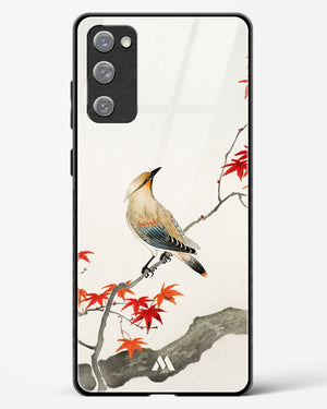 Japanese Plague bird On Maple [Ohara Koson] Glass Case Phone Cover-(Samsung)