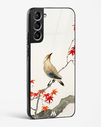 Japanese Plague bird On Maple [Ohara Koson] Glass Case Phone Cover (Samsung)