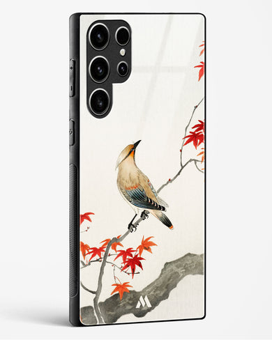 Japanese Plague bird On Maple [Ohara Koson] Glass Case Phone Cover (Samsung)