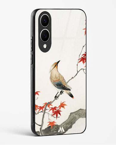 Japanese Plague bird On Maple [Ohara Koson] Glass Case Phone Cover (Samsung)