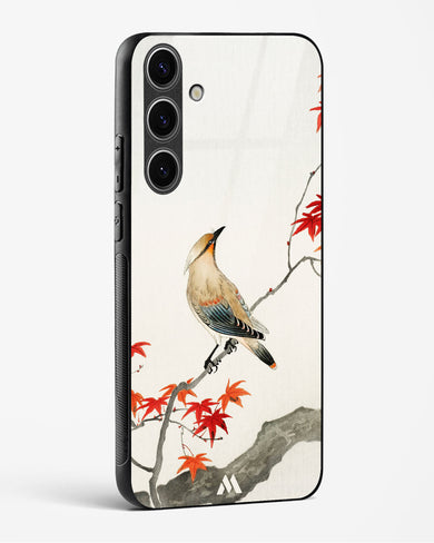 Japanese Plague bird On Maple [Ohara Koson] Glass Case Phone Cover (Samsung)