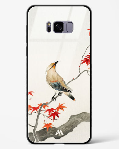Japanese Plague bird On Maple [Ohara Koson] Glass Case Phone Cover (Samsung)