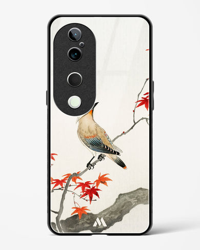 Japanese Plague bird On Maple [Ohara Koson] Glass Case Phone Cover (Vivo)