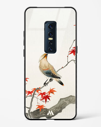 Japanese Plague bird On Maple [Ohara Koson] Glass Case Phone Cover-(Vivo)