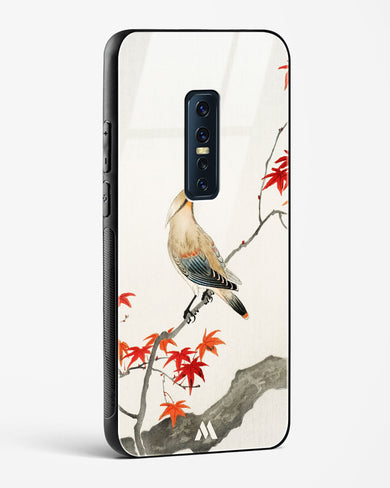 Japanese Plague bird On Maple [Ohara Koson] Glass Case Phone Cover-(Vivo)