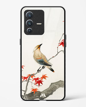 Japanese Plague bird On Maple [Ohara Koson] Glass Case Phone Cover-(Vivo)