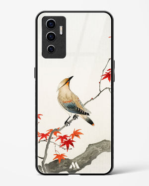 Japanese Plague bird On Maple [Ohara Koson] Glass Case Phone Cover-(Vivo)