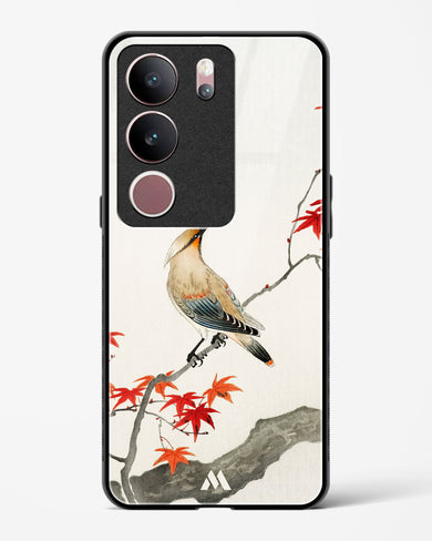 Japanese Plague bird On Maple [Ohara Koson] Glass Case Phone Cover (Vivo)