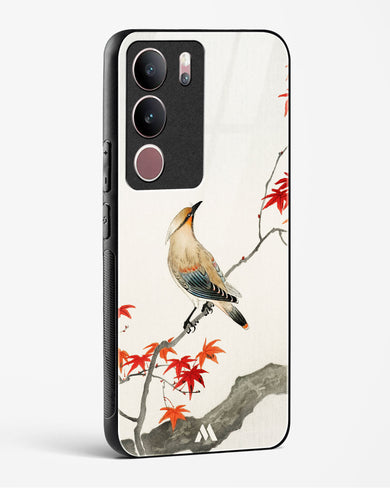 Japanese Plague bird On Maple [Ohara Koson] Glass Case Phone Cover (Vivo)