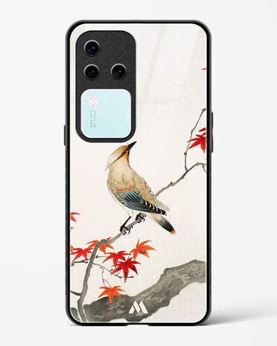 Japanese Plague bird On Maple [Ohara Koson] Glass Case Phone Cover (Vivo)