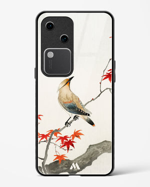 Japanese Plague bird On Maple [Ohara Koson] Glass Case Phone Cover (Vivo)