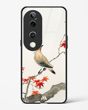 Japanese Plague bird On Maple [Ohara Koson] Glass Case Phone Cover (Vivo)