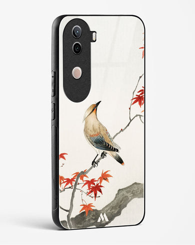 Japanese Plague bird On Maple [Ohara Koson] Glass Case Phone Cover (Vivo)