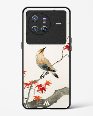 Japanese Plague bird On Maple [Ohara Koson] Glass Case Phone Cover-(Vivo)