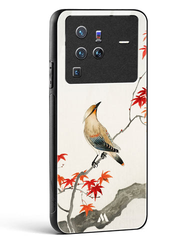 Japanese Plague bird On Maple [Ohara Koson] Glass Case Phone Cover-(Vivo)