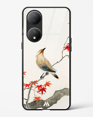 Japanese Plague bird On Maple [Ohara Koson] Glass Case Phone Cover (Vivo)