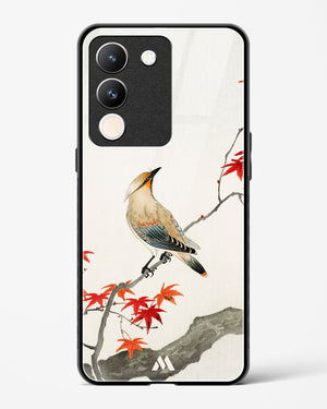 Japanese Plague bird On Maple [Ohara Koson] Glass Case Phone Cover (Vivo)