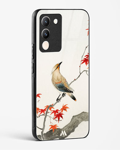 Japanese Plague bird On Maple [Ohara Koson] Glass Case Phone Cover (Vivo)