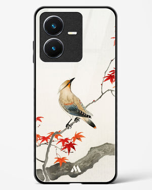 Japanese Plague bird On Maple [Ohara Koson] Glass Case Phone Cover-(Vivo)