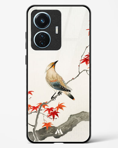 Japanese Plague bird On Maple [Ohara Koson] Glass Case Phone Cover (Vivo)