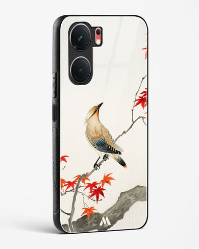 Japanese Plague bird On Maple [Ohara Koson] Glass Case Phone Cover (Vivo)