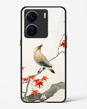 Japanese Plague bird On Maple [Ohara Koson] Glass Case Phone Cover-(Vivo)