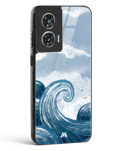 Making Waves Glass Case Phone Cover (Motorola)