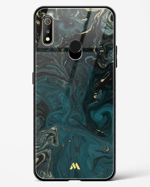 Redis Green Marble Glass Case Phone Cover-(Realme)