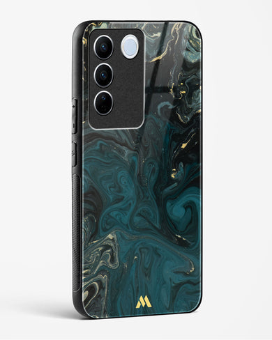 Redis Green Marble Glass Case Phone Cover-(Vivo)