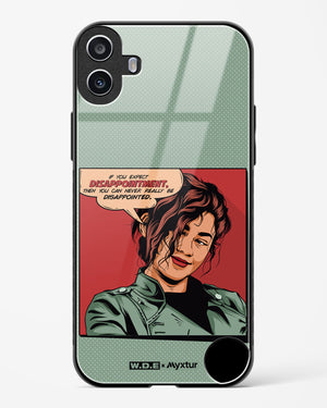 Zendaya Quote [WDE] Glass Case Phone Cover (Nothing)