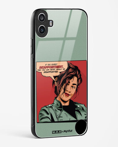 Zendaya Quote [WDE] Glass Case Phone Cover (Nothing)