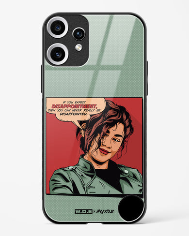 Zendaya Quote [WDE] Glass Case Phone Cover (Nothing)