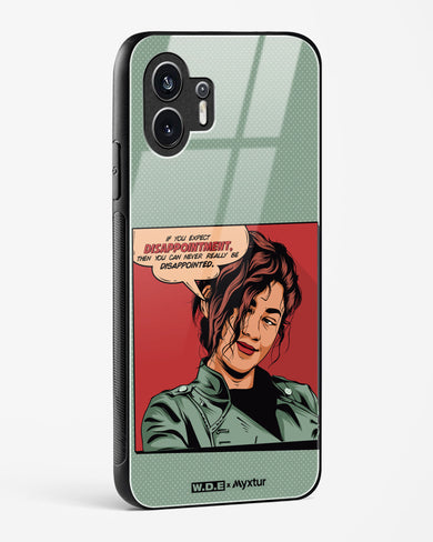 Zendaya Quote [WDE] Glass Case Phone Cover (Nothing)