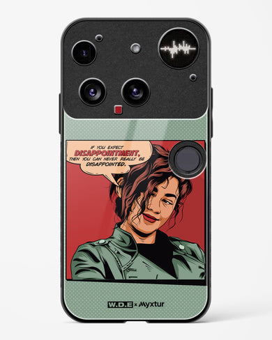 Zendaya Quote [WDE] Glass Case Phone Cover (Nothing)