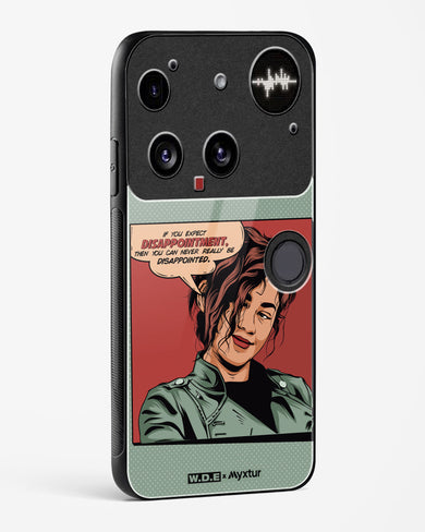 Zendaya Quote [WDE] Glass Case Phone Cover (Nothing)