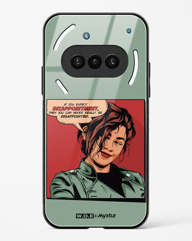 Zendaya Quote [WDE] Glass Case Phone Cover (Nothing)