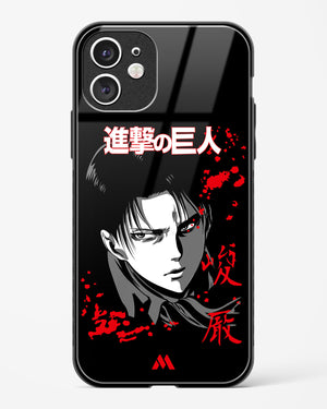 Attack on Titan Levi Dark Tempest Glass Case Phone Cover (Apple)