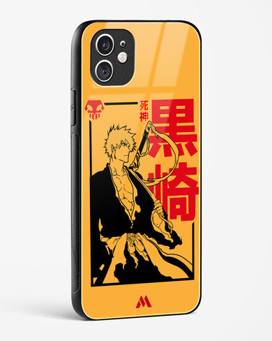 Bleach Ichigo Orange Shinigami Glass Case Phone Cover (Apple)